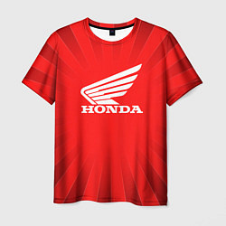Футболка мужская Honda красные линии, цвет: 3D-принт