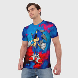 Футболка мужская СОНИК EXE SONIC, цвет: 3D-принт — фото 2