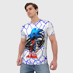 Футболка мужская СОНИК EXE ТЕМНЫЙ СОНИК, цвет: 3D-принт — фото 2