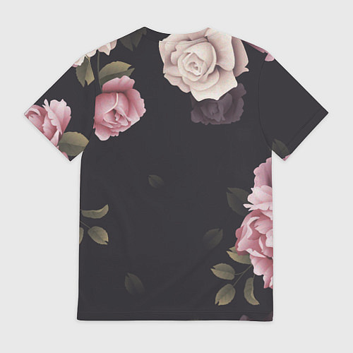Мужская футболка УТОЧКА ЛАЛАФАНФАН - Цветочки / 3D-принт – фото 2