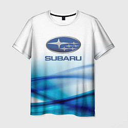 Футболка мужская Subaru Спорт текстура, цвет: 3D-принт