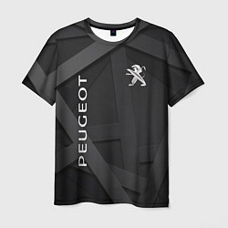 Футболка мужская Peugeot black, цвет: 3D-принт