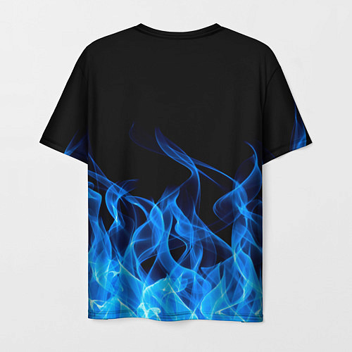 Мужская футболка Tesla Fire / 3D-принт – фото 2