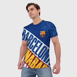 Футболка мужская Barcelona , Барселона, цвет: 3D-принт — фото 2