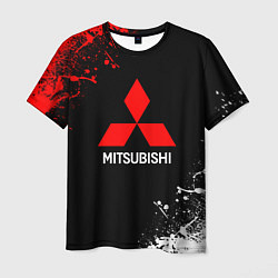 Футболка мужская Mitsubishi брызги красок, цвет: 3D-принт