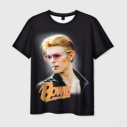 Футболка мужская David Bowie Smoking, цвет: 3D-принт