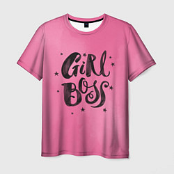 Футболка мужская Girl Boss!, цвет: 3D-принт