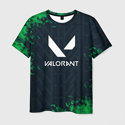 Футболка мужская Valorant Green Fire, цвет: 3D-принт
