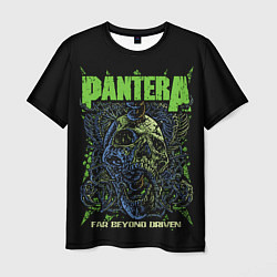 Футболка мужская Pantera green череп, цвет: 3D-принт