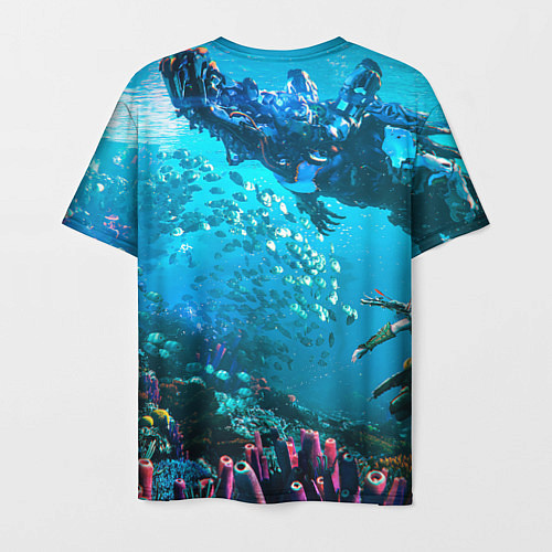 Мужская футболка Horizon Forbidden West Подводный мир / 3D-принт – фото 2
