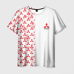 Футболка мужская Mitsubishi Mini logo Half pattern, цвет: 3D-принт