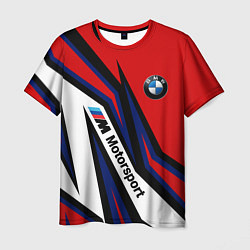 Футболка мужская БМВ МОТОСПОРТ BMW MOTOSPORT, цвет: 3D-принт