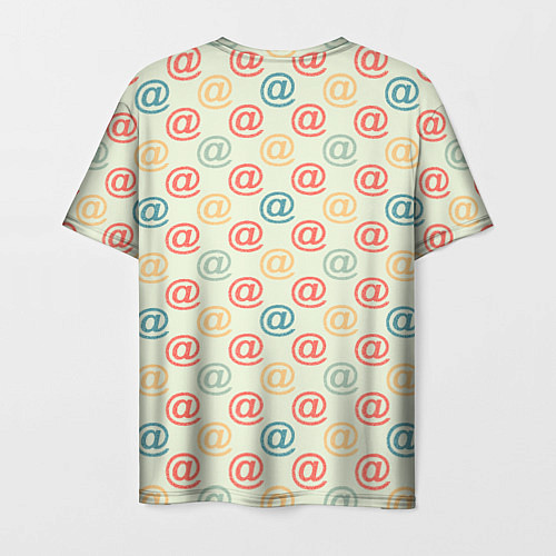 Мужская футболка E-mail почта / 3D-принт – фото 2