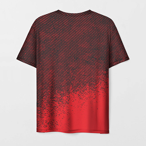 Мужская футболка RED GRUNGE SPORT GRUNGE / 3D-принт – фото 2