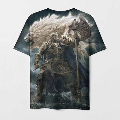 Мужская футболка Годфри и лев Elden Ring / 3D-принт – фото 2
