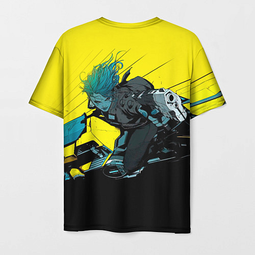 Мужская футболка Vi Ви на мотоцикле cyberpunk 2077 / 3D-принт – фото 2
