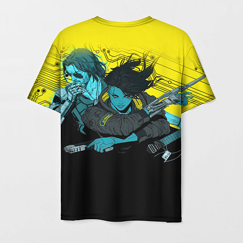 Мужская футболка Ви и Джонни Cyberpunk 2077 Vi johnny / 3D-принт – фото 2