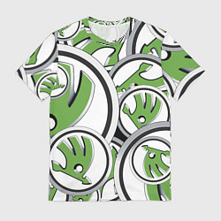 Мужская футболка Skoda Шкода Pattern