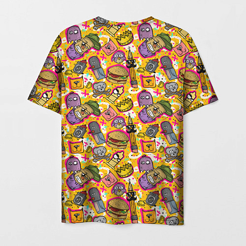 Мужская футболка Поп арт животные, еда / 3D-принт – фото 2