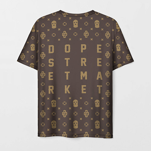 Мужская футболка Узор Monogramm Dope Street Market / 3D-принт – фото 2