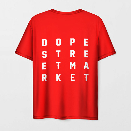 Мужская футболка Узор Red Jorman Air Dope Street Market / 3D-принт – фото 2