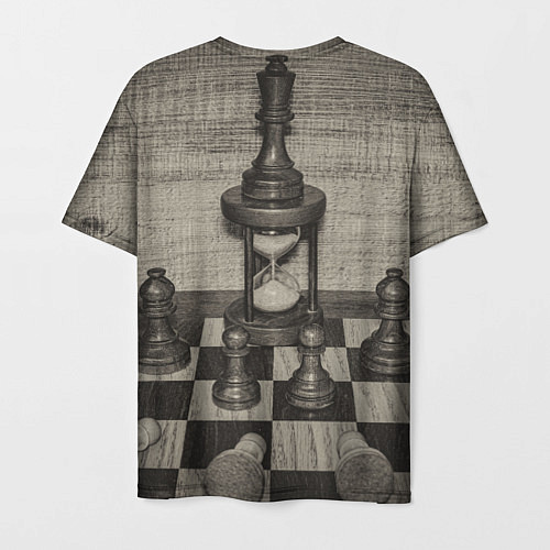 Мужская футболка Старинные шахматы / 3D-принт – фото 2