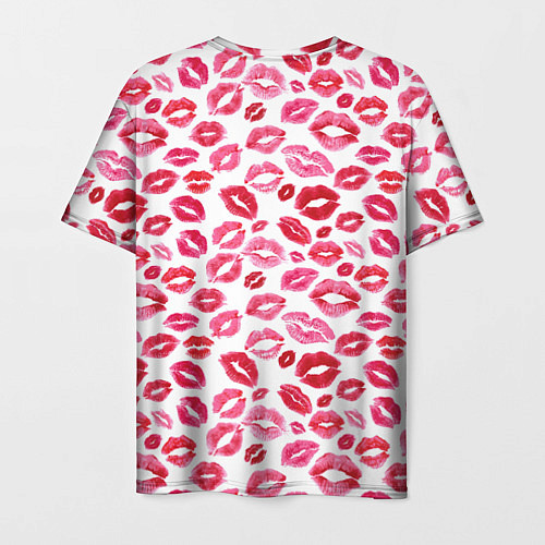 Мужская футболка Поцелуи Губы / 3D-принт – фото 2