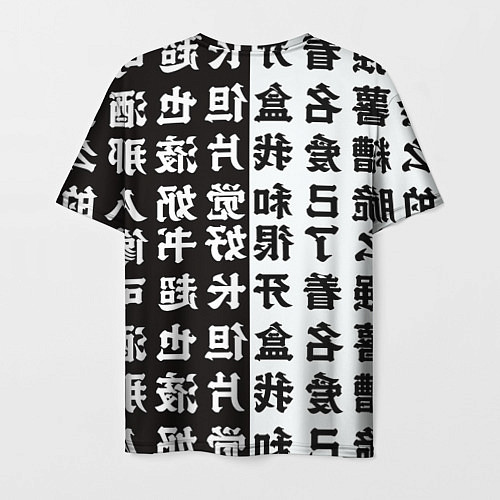 Мужская футболка Шинобу Кочо и иероглифы Клинок рассекающий демонов / 3D-принт – фото 2