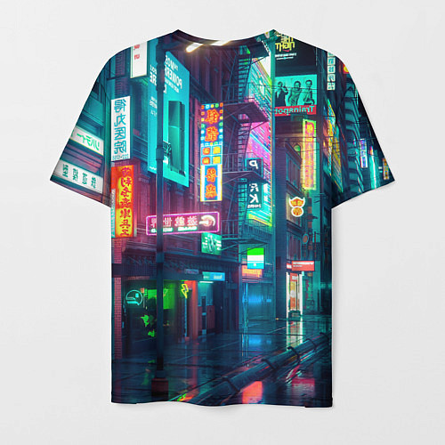 Мужская футболка Панам вид сзади Cyberpunk2077 / 3D-принт – фото 2