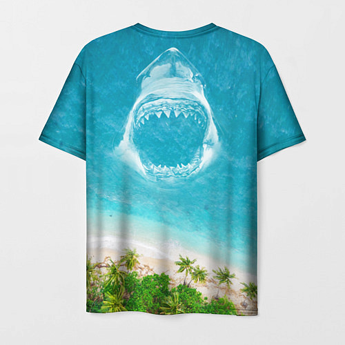 Мужская футболка Акула - пасть / 3D-принт – фото 2