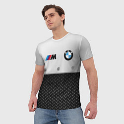 Футболка мужская BMW БМВ СТАЛЬ, цвет: 3D-принт — фото 2