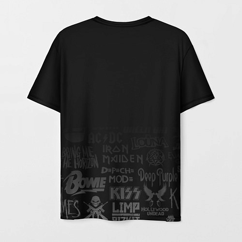 Мужская футболка Iron Maiden логотипы рок групп / 3D-принт – фото 2