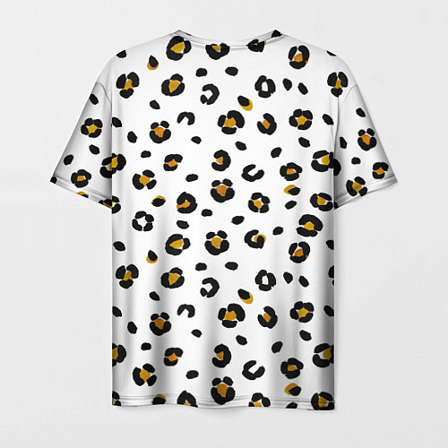 Мужская футболка Пятна леопарда leopard spots / 3D-принт – фото 2