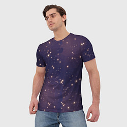 Футболка мужская Звездное ночное небо Галактика Космос, цвет: 3D-принт — фото 2
