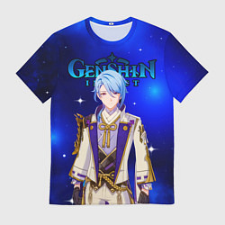 Футболка мужская Камисато Аято Kamisato Ayato, цвет: 3D-принт