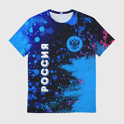 Мужская футболка РОССИЯ - ГЕРБ - Арт 6