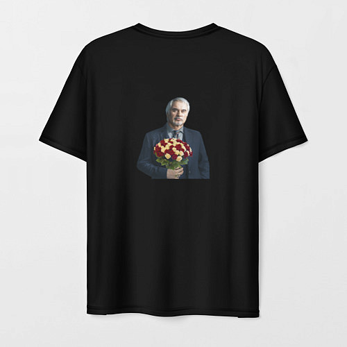 Мужская футболка Валерий Меладзе с цветами / 3D-принт – фото 2