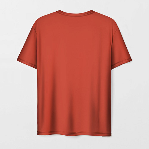 Мужская футболка Рыжая серьезная лиса / 3D-принт – фото 2