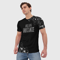 Футболка мужская Alan wake алан уэйк, цвет: 3D-принт — фото 2