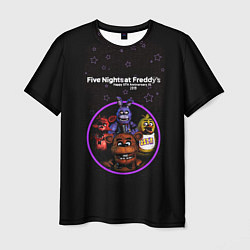 Футболка мужская Five Nights at Freddys - персонажи из игры, цвет: 3D-принт