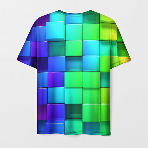 Мужская футболка Color geometrics pattern Vanguard / 3D-принт – фото 2