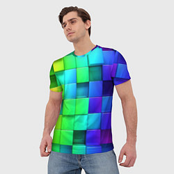 Футболка мужская Color geometrics pattern Vanguard, цвет: 3D-принт — фото 2