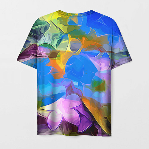 Мужская футболка Цветочный узор Summer / 3D-принт – фото 2