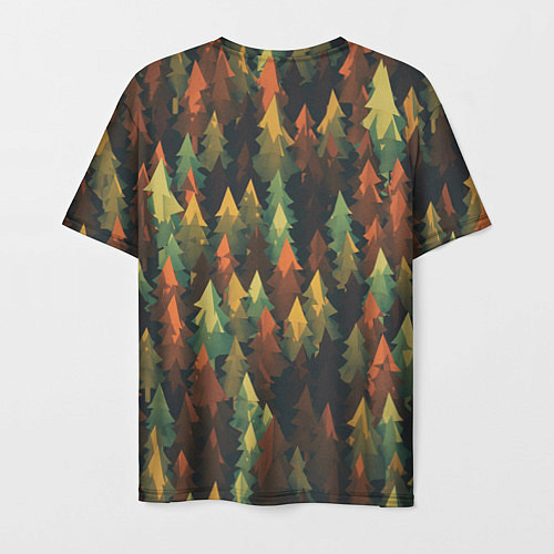 Мужская футболка Spruce forest / 3D-принт – фото 2
