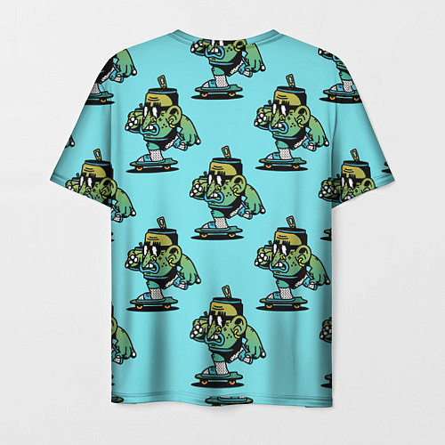 Мужская футболка БАНКА НА СКЕЙТБОРДЕ / 3D-принт – фото 2