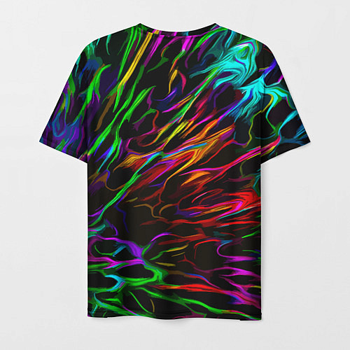 Мужская футболка Neon pattern Vanguard / 3D-принт – фото 2