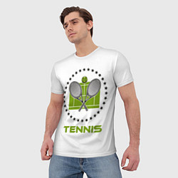 Футболка мужская TENNIS Теннис, цвет: 3D-принт — фото 2