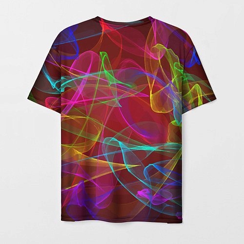 Мужская футболка Color neon pattern Vanguard / 3D-принт – фото 2