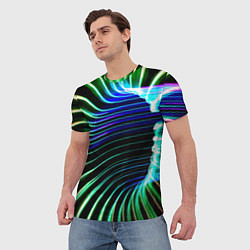 Футболка мужская Portal Fashion pattern Neon, цвет: 3D-принт — фото 2