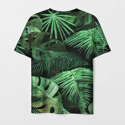 Мужская футболка Цветы Тропические / 3D-принт – фото 2